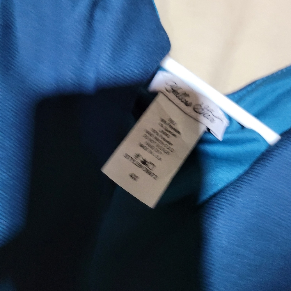 Blue midi dress